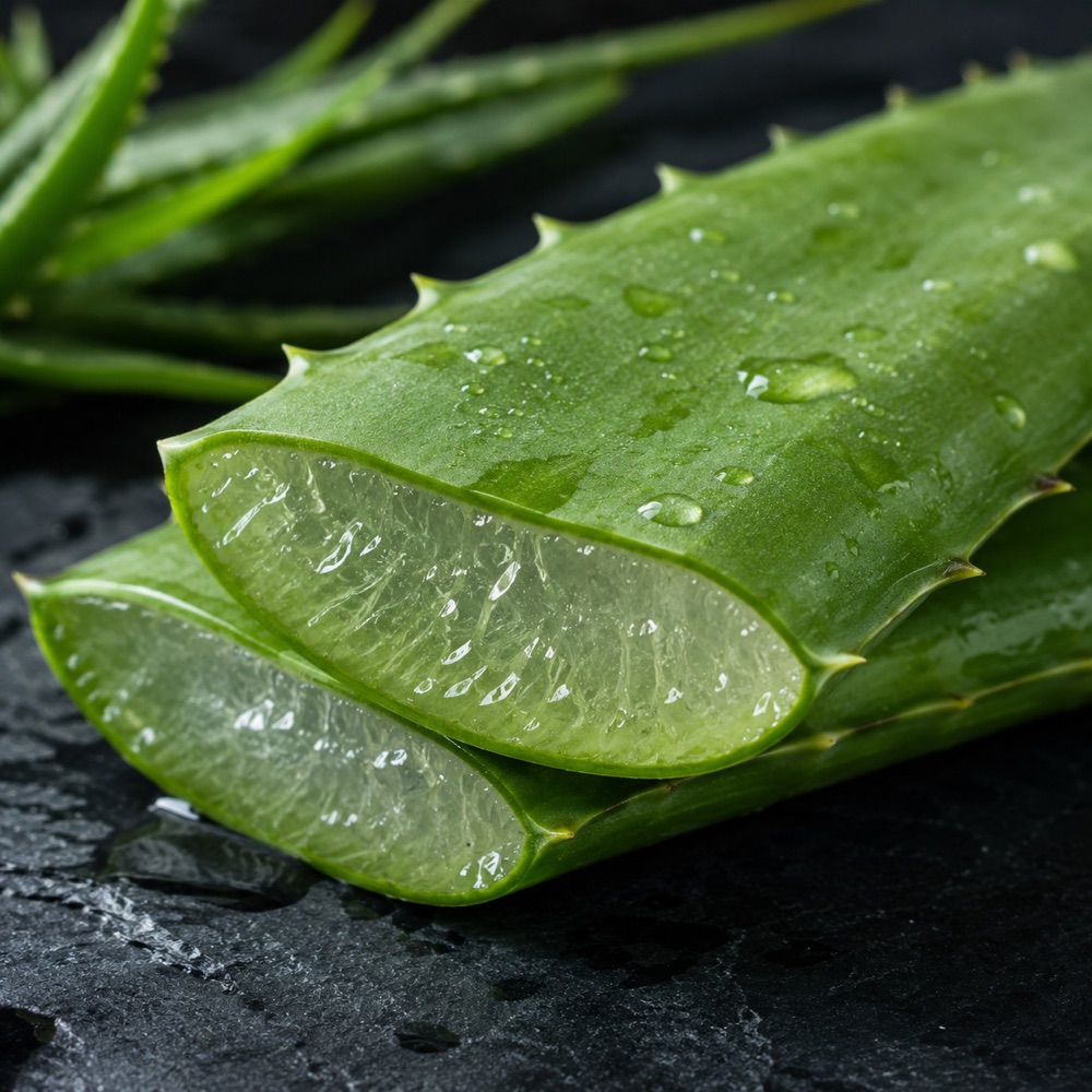 Aloe vera leaves