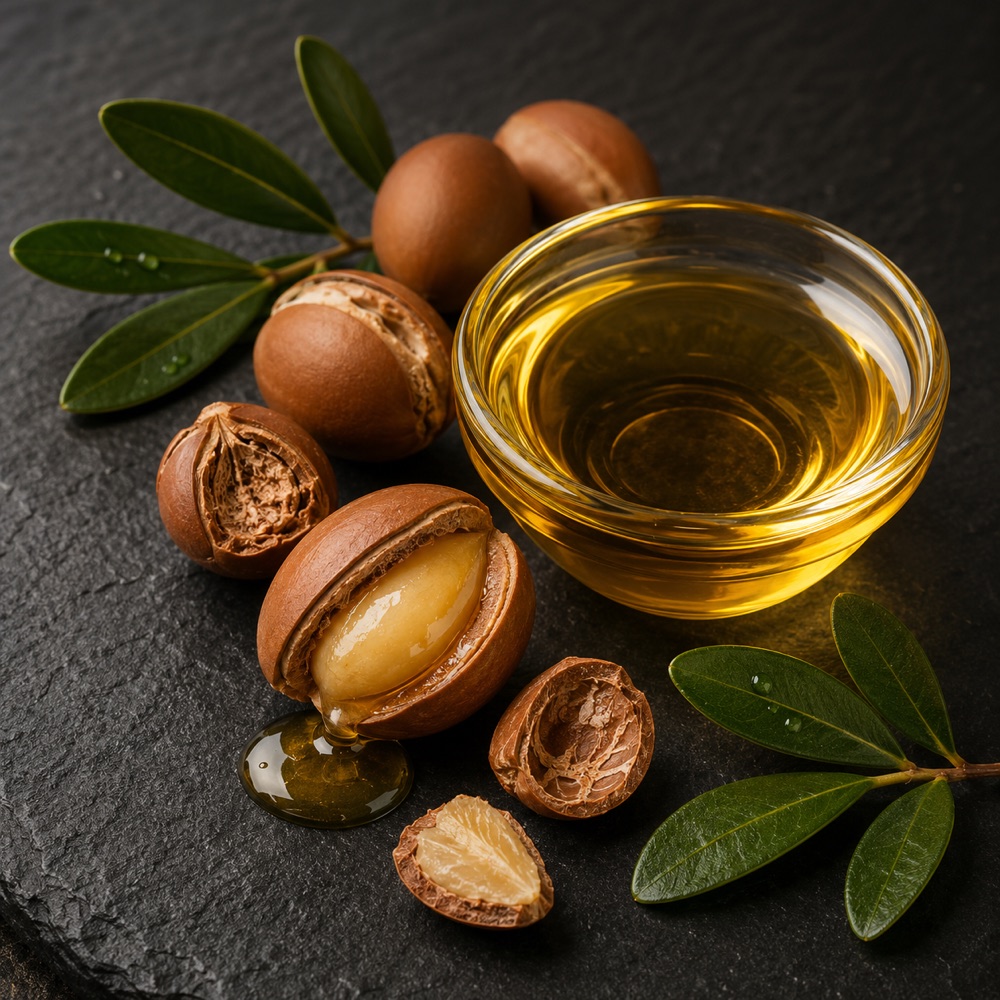 Argan nuts and oil