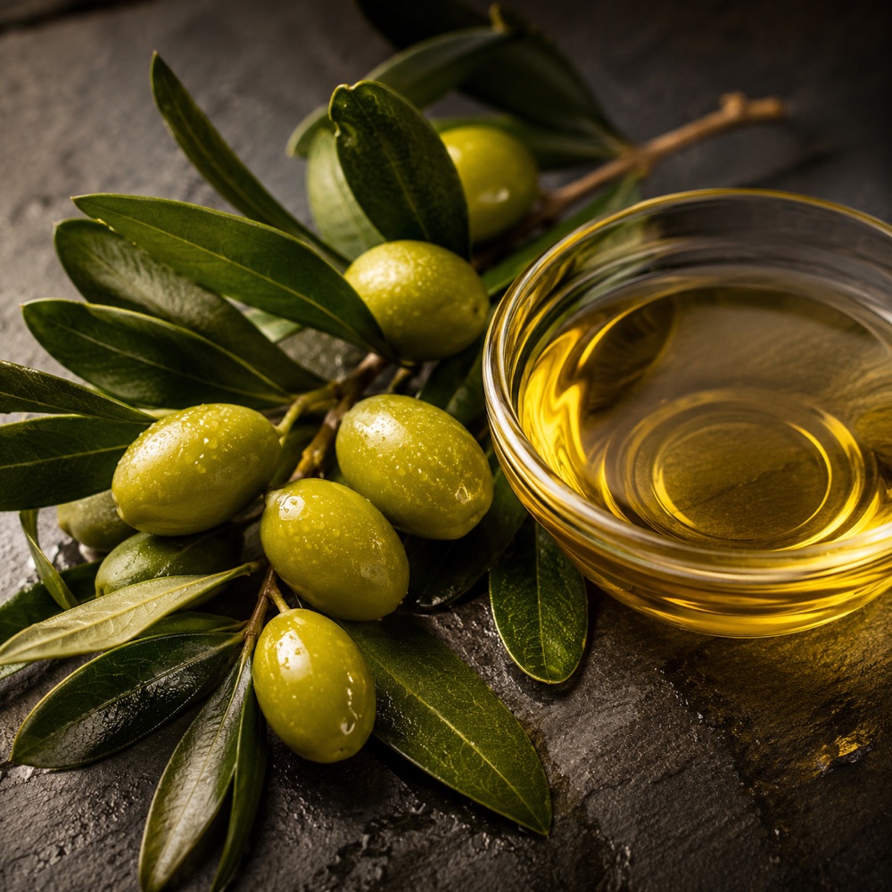 Olive oil and olives